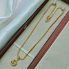 Curve - 18 inch Micro Gold Plated Dollar Chain