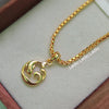 Curve - 18 inch Micro Gold Plated Dollar Chain