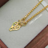 Om - 18 inch Micro Gold Plated Dollar Chain