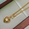 Nature Heart - 18 inch Micro Gold Plated Dollar Chain