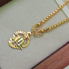 Om - 18 inch Micro Gold Plated Dollar Chain