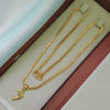 Flying Bird - 18 inch Micro Gold Plated Dollar Chain