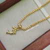 Happy Dolphin - 18 inch Micro Gold Plated Dollar Chain
