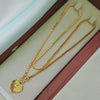 Jesus Heart - 18 inch Micro Gold Plated Dollar Chain