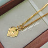 Jesus Heart - 18 inch Micro Gold Plated Dollar Chain