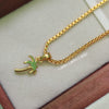 Tree - 18 inch Micro Gold Plated Dollar Chain
