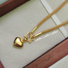 Heart - 18 inch Micro Gold Plated Dollar Chain