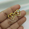 Pink Heart- Stud Earrings