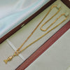 Lucky Fish - 18 inch Micro Gold Plated Dollar Chain