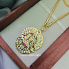Om - 24 inch Micro Gold Plated Dollar Chain