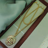 Om - 24 inch Micro Gold Plated Dollar Chain