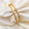 2.4 Thin Flower - Micro Gold Plated Bangles