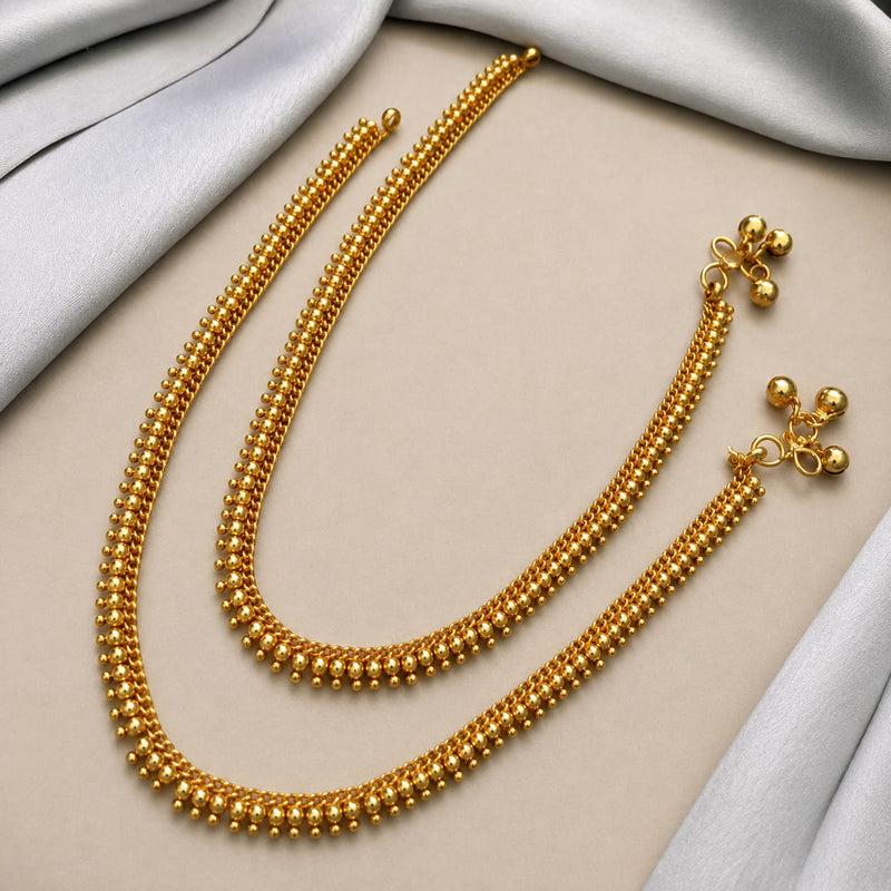 Anklet:One Gram Micro Goldplated - Brides Pick
