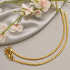 Anklet:One Gram Micro Goldplated - Flat chain