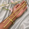 Anklet:One Gram Micro Goldplated - Floral