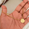 Lakshmi Coin Necklace - One Gram Micro Gold Plated