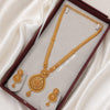 Real Gold Look Long Haaram with Earrings