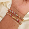 2.4 Ruby Zigzag - Micro Gold Plated Bangles
