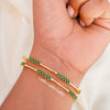 2.8 Slim Green - Micro Gold Plated Bangles