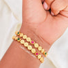 2.4 Temple Coin - Micro Gold Plated Bangles