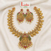 Traditional Mango Peacock Necklace with Earrings