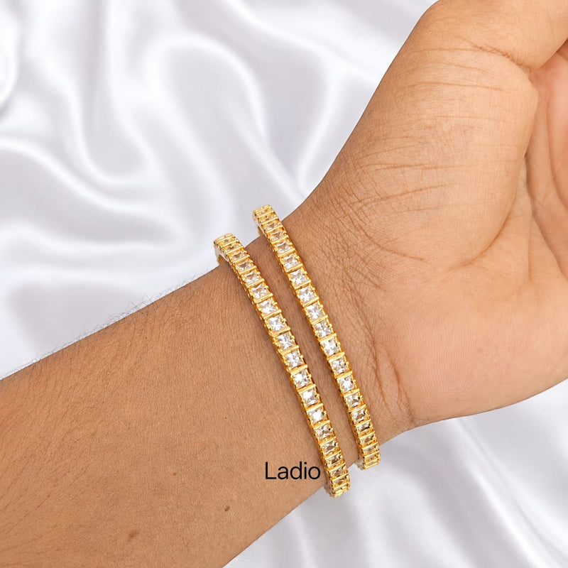American Diamond Bangles (Size 2.6)