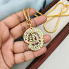 Om - 24 inch Micro Gold Plated Dollar Chain
