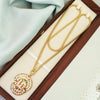 Om - 24 inch Micro Gold Plated Dollar Chain