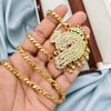 Sangu - 24 inch Micro Gold Plated Dollar Chain