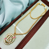 Om Muruga - Micro Gold Plated Dollar Chain