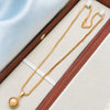 Sphere - 18 inch Micro Gold Plated Dollar Chain