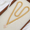 Tri Mango - 24 inch Micro Gold Plated Dollar Chain