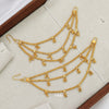 Three Layer Maatal Earchain - Micro Gold Plated