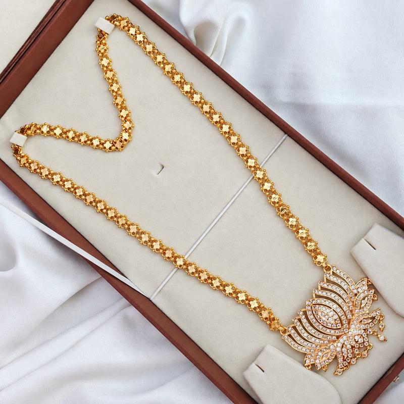 Lotus Vintage Long Haaram - Impon Stones