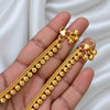 Anklet:One Gram Micro Goldplated - Floral