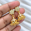 Impon Jhumki-White flower