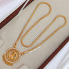 Lakshmi in Chakram - 24 inch Micro Gold Plated Chain