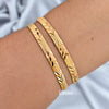 2.4-Exclusively Crafted- One  gram Micro Gold Plated Bangles
