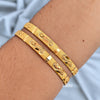 2.4-Exclusively Crafted- One  gram Micro Gold Plated Bangles