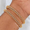 2.10 Diamond Grid - Micro Gold Plated Bangles