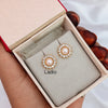 Pearl Stone - Micro Gold Plated Earrings