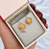 Golden Flower - Micro Gold Plated Earrings