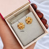 Golden Flower - Micro Gold Plated Earrings