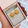 Golden Flower - Micro Gold Plated Earrings