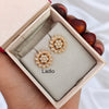 Bloom Stone - Micro Gold Plated Earrings