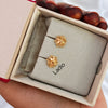 Golden Flower - Micro Gold Plated Earrings
