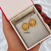 Golden Flower - Micro Gold Plated Earrings