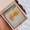 Golden Flower - Micro Gold Plated Earrings