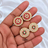 Impon Stud Earrings - Big Sized