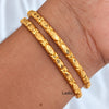 2.4 Carving - Micro Gold Plated Bangles